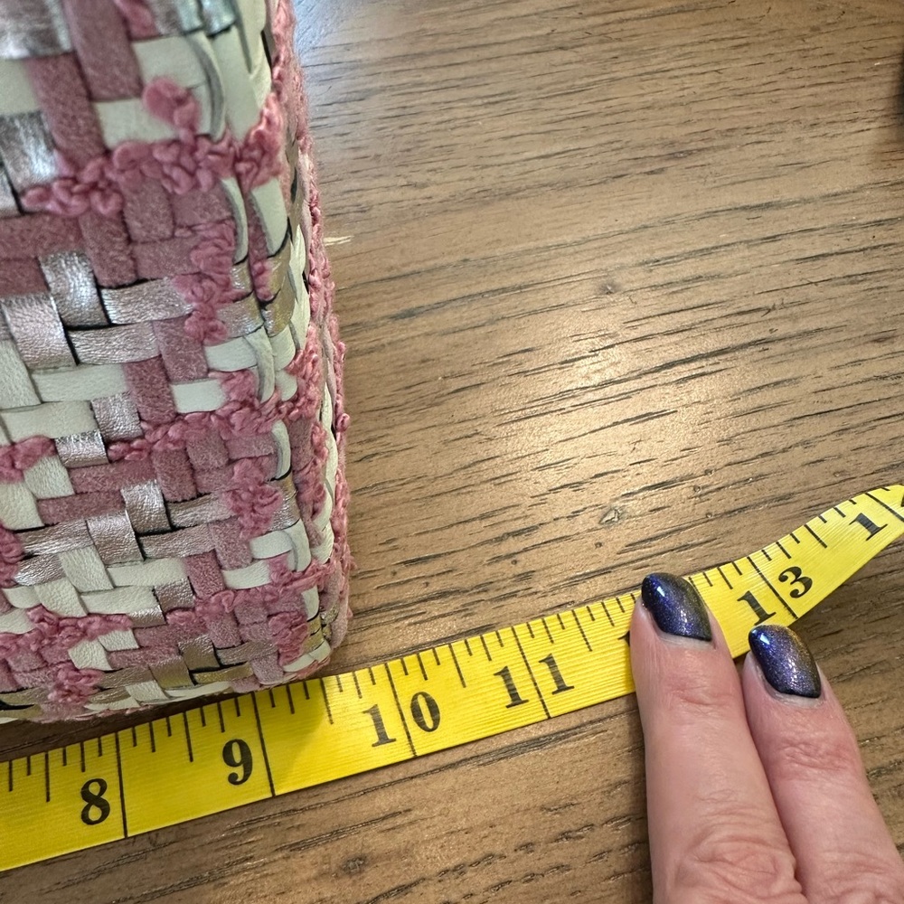 Lady Dior Woven Pink Tweed Medium - Picture 8 of 9